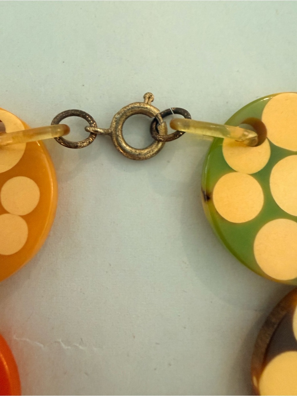 Vintage Charles Elkaim Bakelite Link Bracelet - Picture 9 of 9